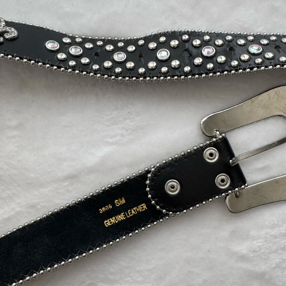 Rhinestone Western Crosses Women’s Belt